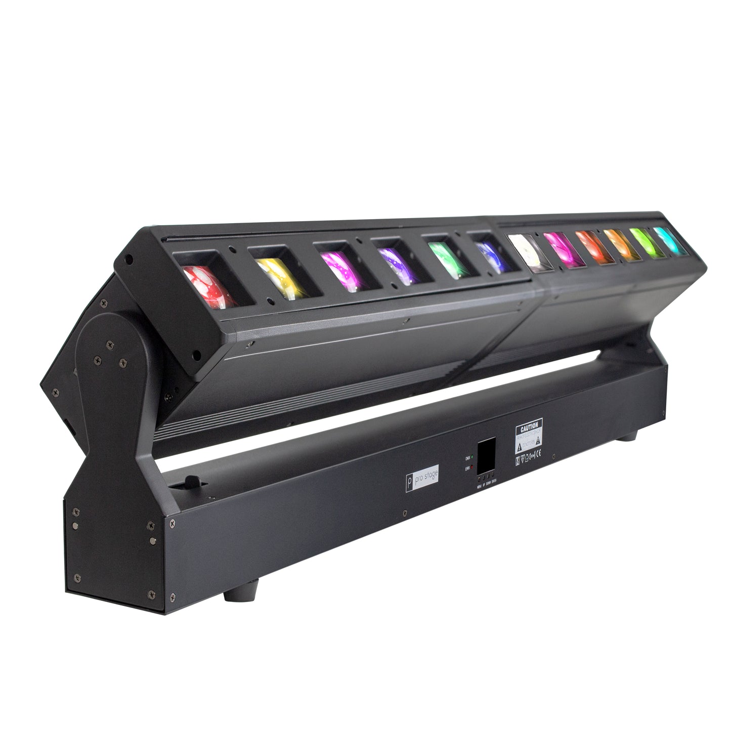 Barre LED Motorisée 12x40W RGBW Professionnelle DMX