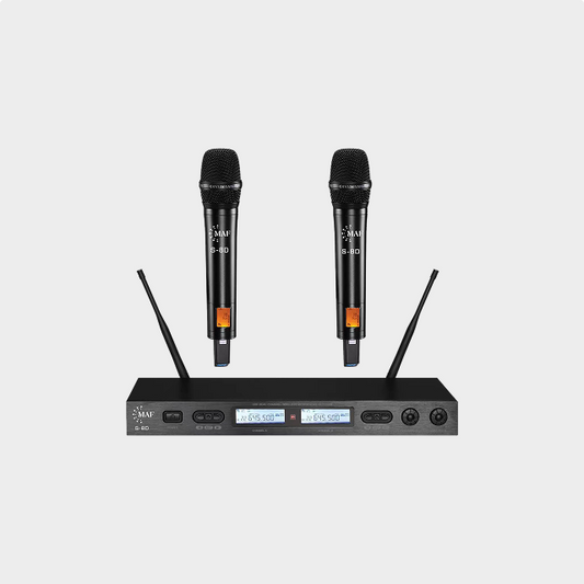 Micro Sans Fil UHF Professionnel Double Canal MAF