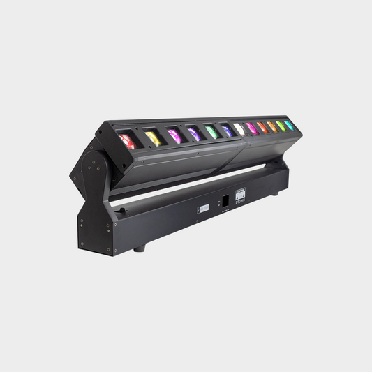 Barre LED motorisée professionnelle 12x40W RGBW avec zoom DMX - MAF
